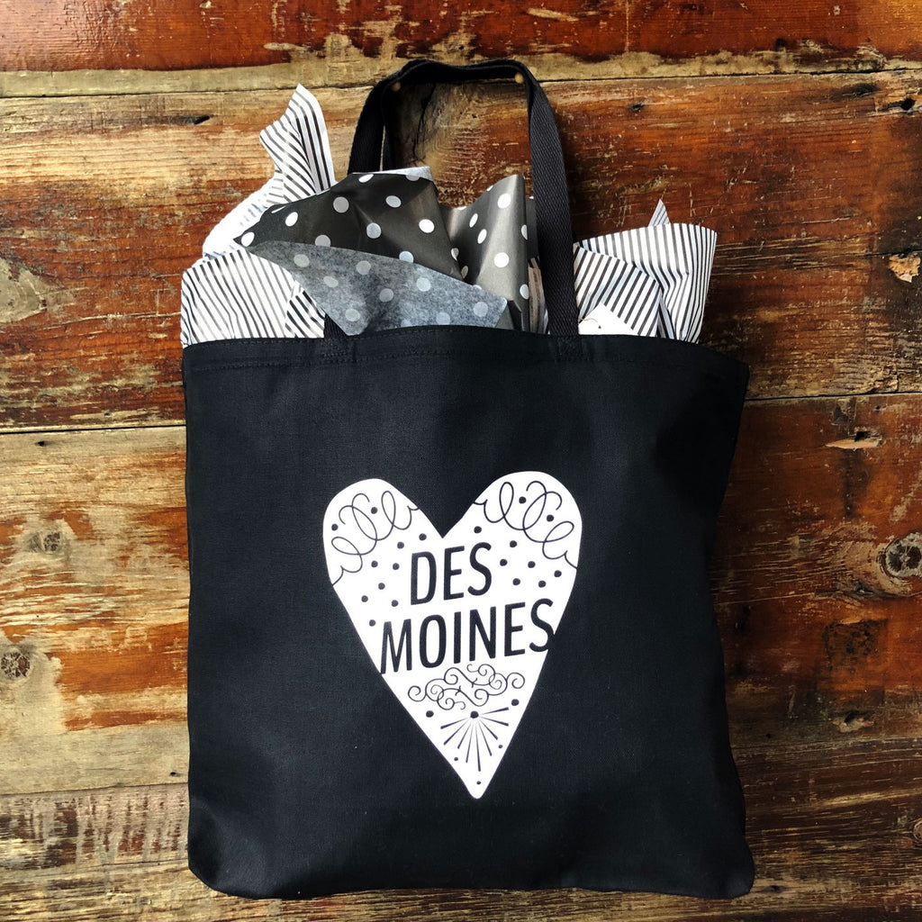 Des Moines Heart Tote on