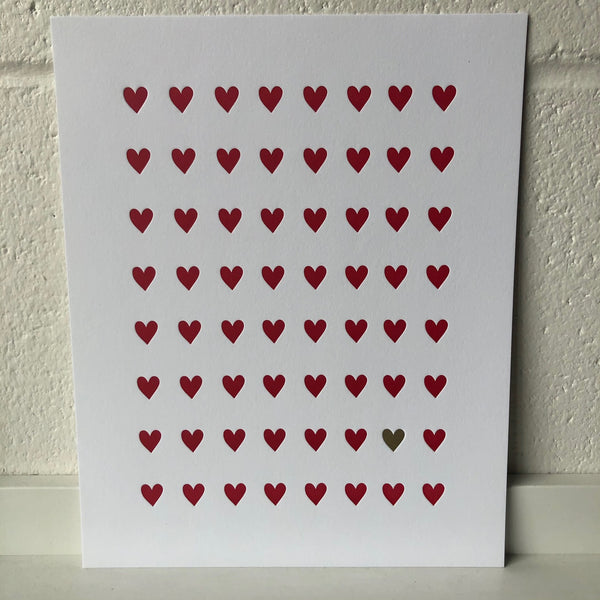 Heart Pattern Print