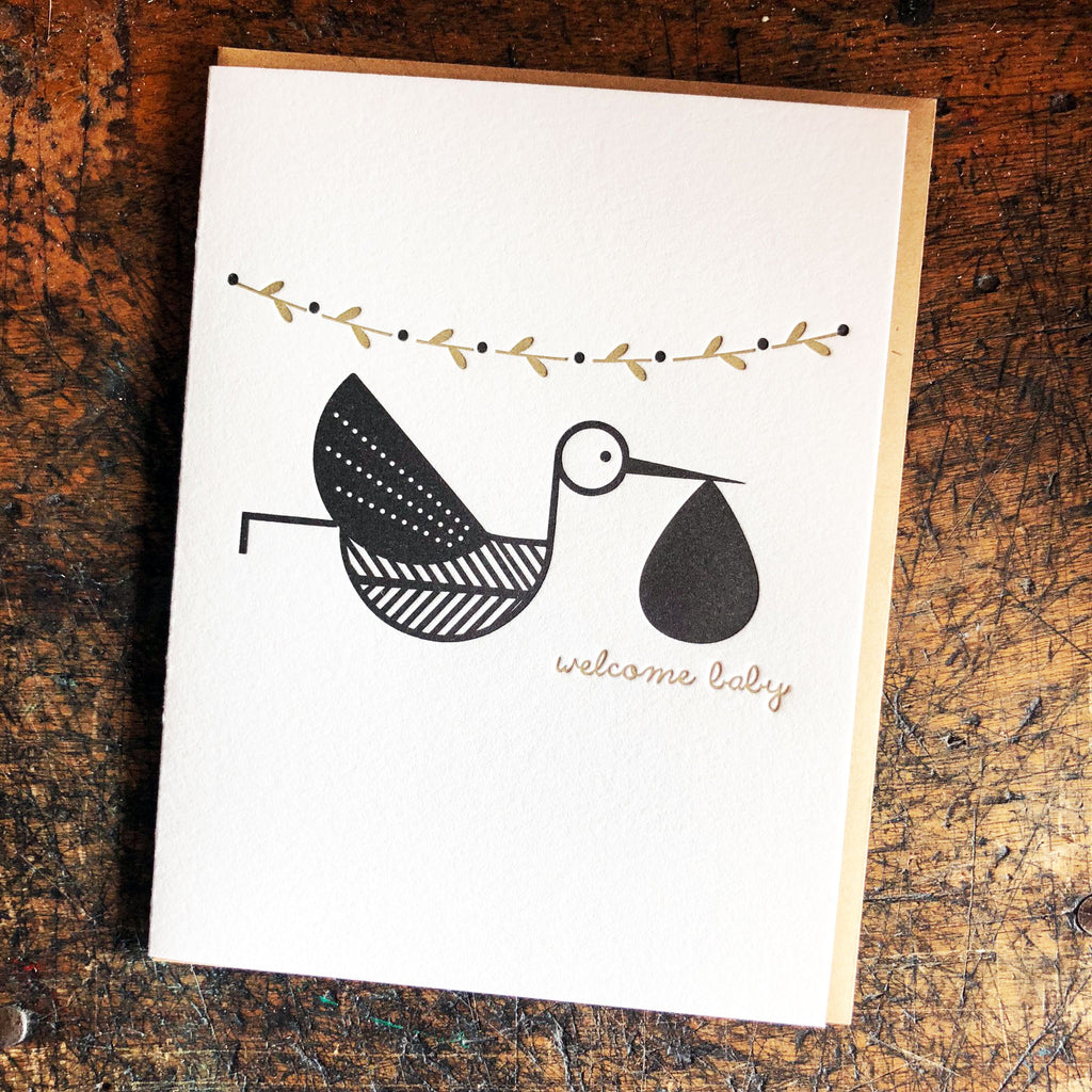 Stork Card, Welcome Baby