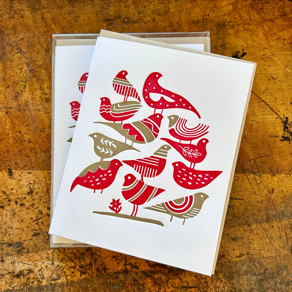 Red and Gold Birds