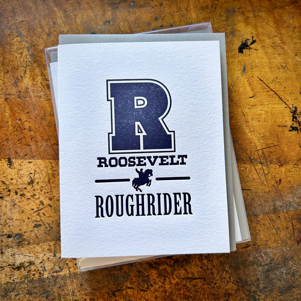Roosevelt Roughrider folded card