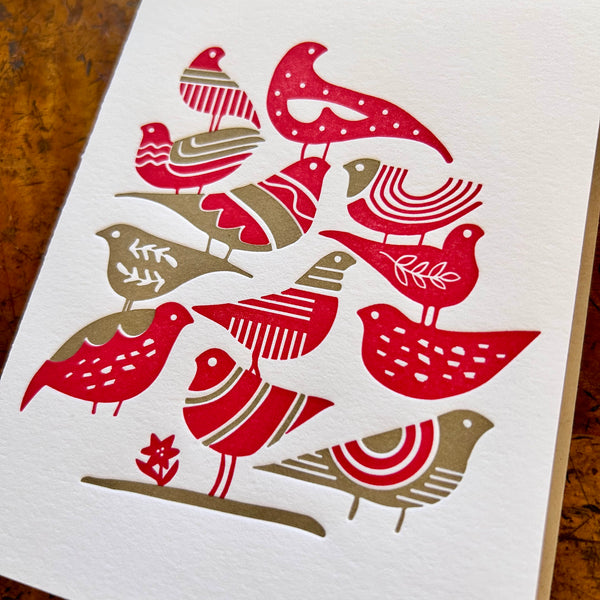 Red and Gold Birds