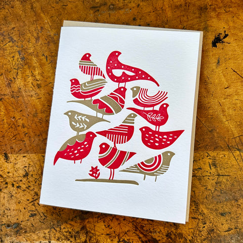 Red and Gold Birds