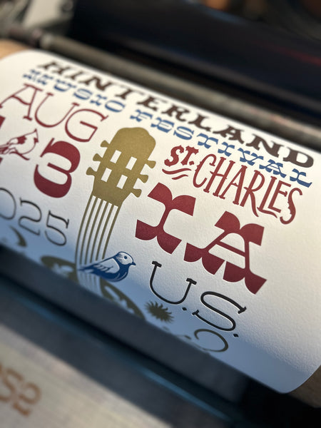 Hinterland 2025 Letterpress Print