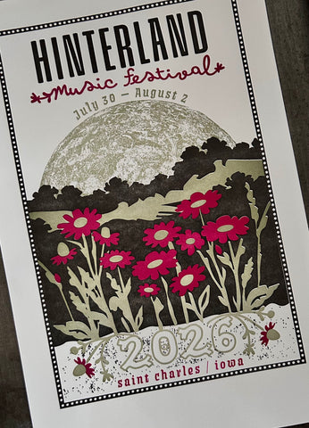 Hinterland 2026 Letterpress Print