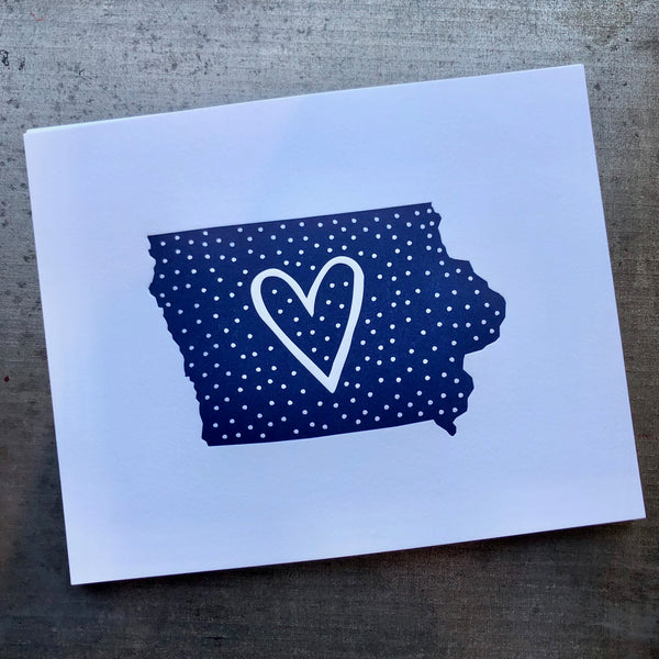 Iowa Heart Print