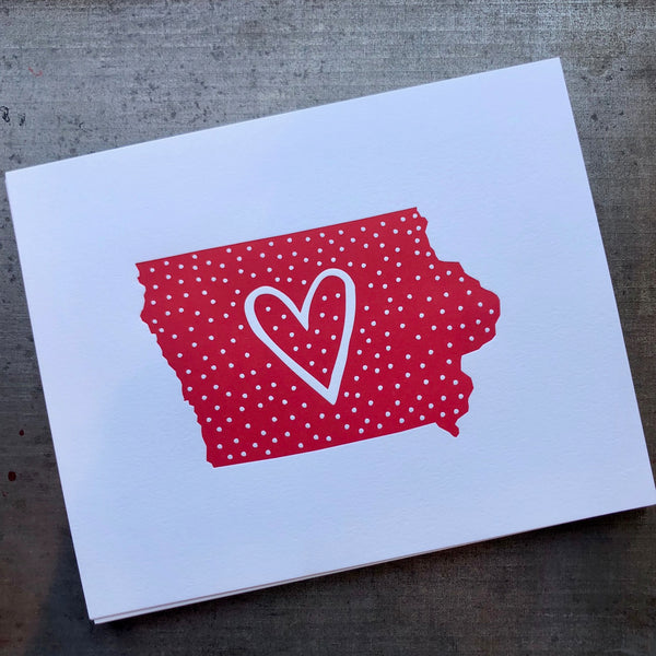 Iowa Heart Print