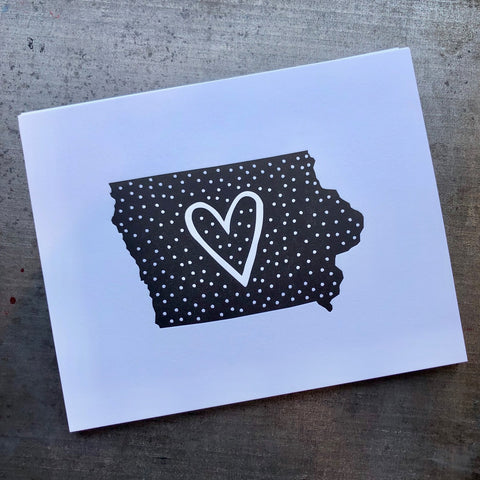 Iowa Heart Print