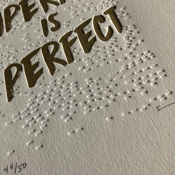 Imperfect Is Perfect Print