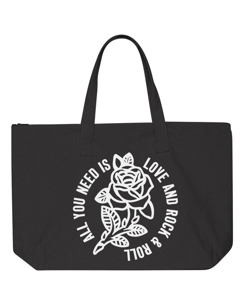 All you Need is Love and Rock and Roll tote