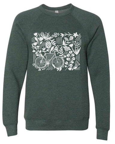 Bike in Garden Sweatshirt no