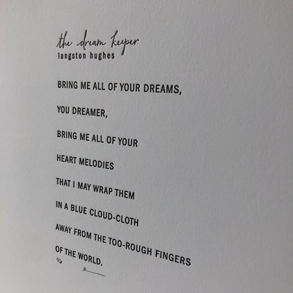 The Dream Keeper, Langston Hughes
