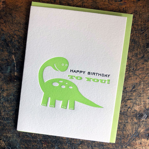 Happy Birthday To You - Dinosaur