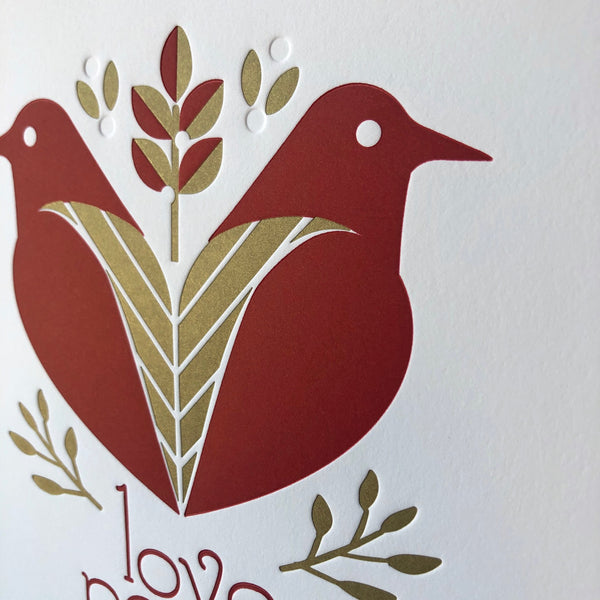 Dove love, peace and joy print