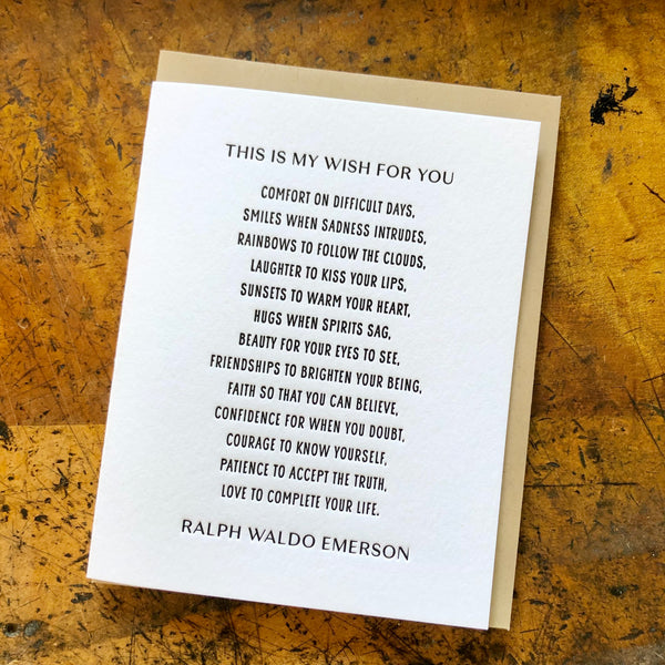 My Wish For You card