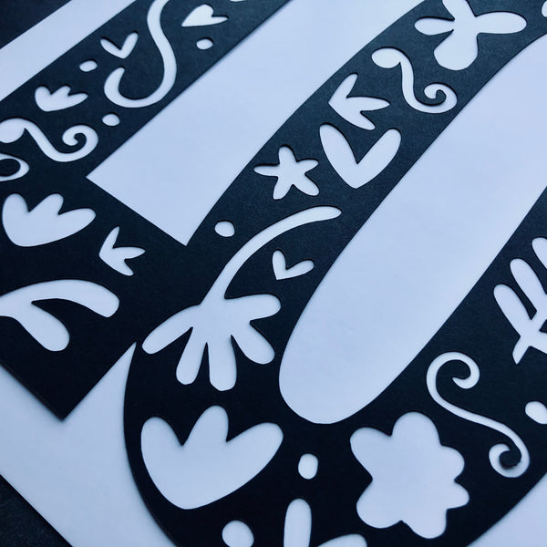 Love Paper Cut Print