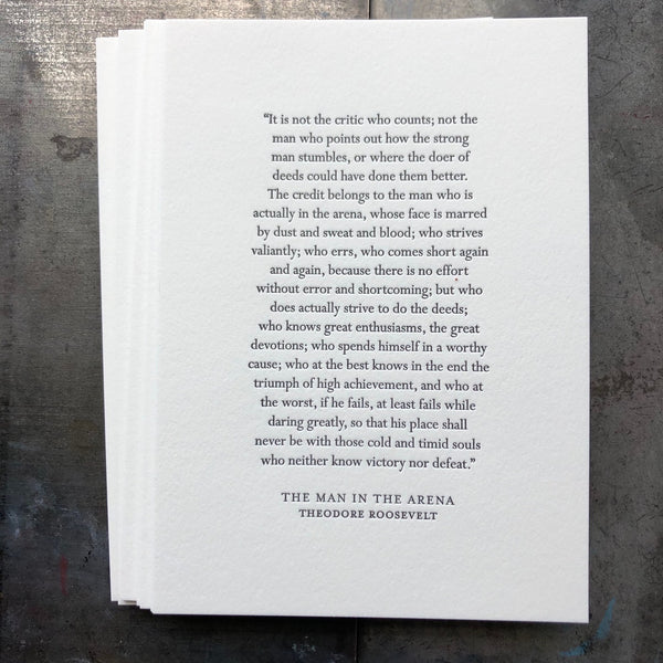 The Man in the Arena, Theodore Roosevelt