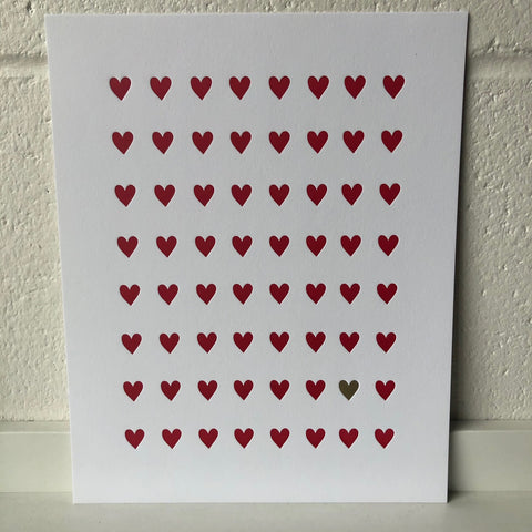 Heart Pattern Print